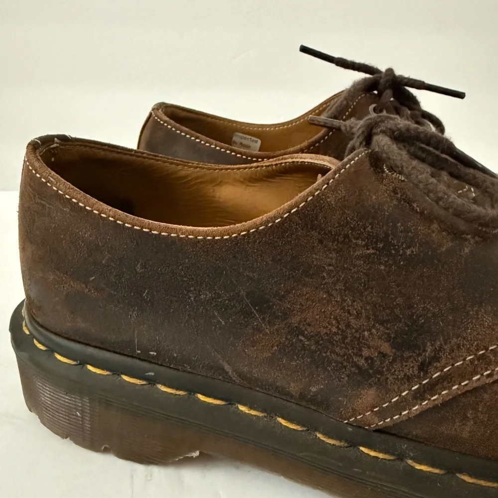 Dr. Martens 1461 Made In England Commander Oxford Shoes 3 Eye Brown Men's Size 6